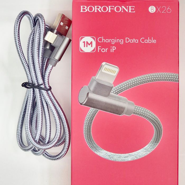 Cablu de încărcare Borofone Lightning (în formă de L) pentru iPhone, iPad