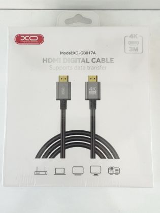 Кабель XO | HDMI - HDMI | 4 K | 3 M