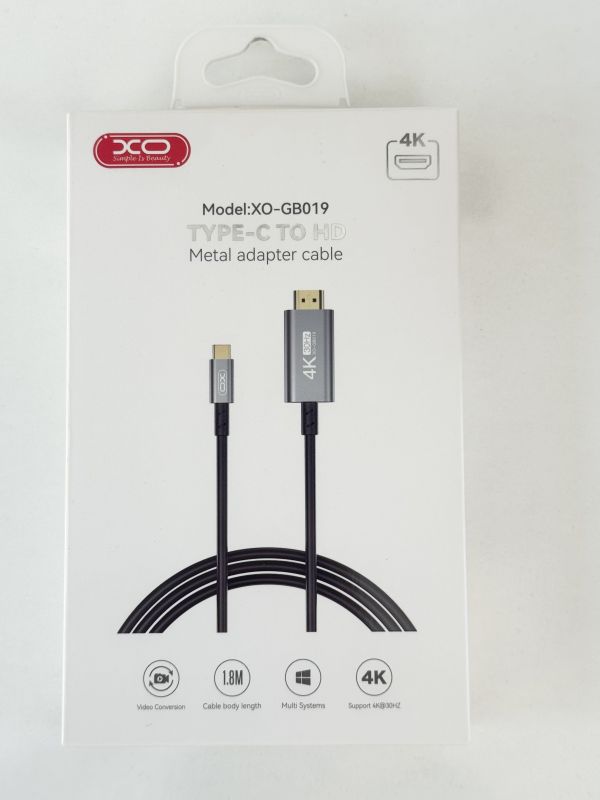 Cablu XO | De la tip C la HDMI | 1.8М